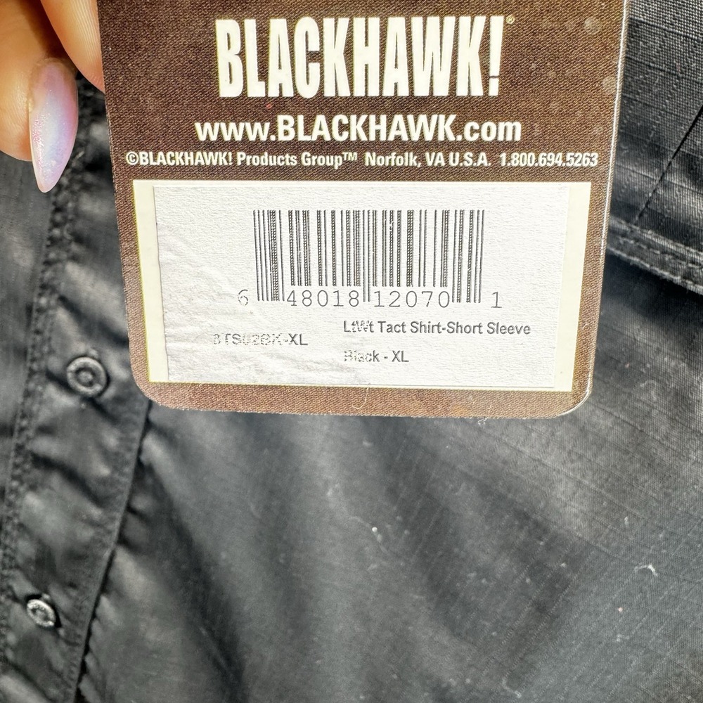 Blackhawk Warrior Wear Shirt Men Short Sleeve Tactical Utility Black XL NWT - Picture 6 of 11